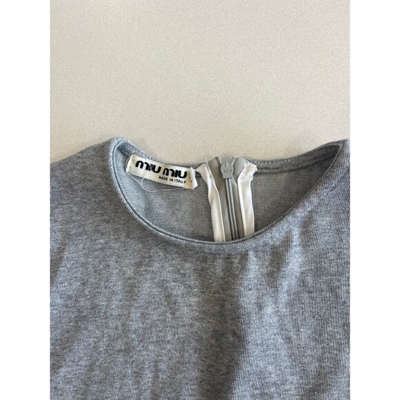 Miu Miu Gray Long Sleeve Tunic 110 Cm - Picture 2 of 5
